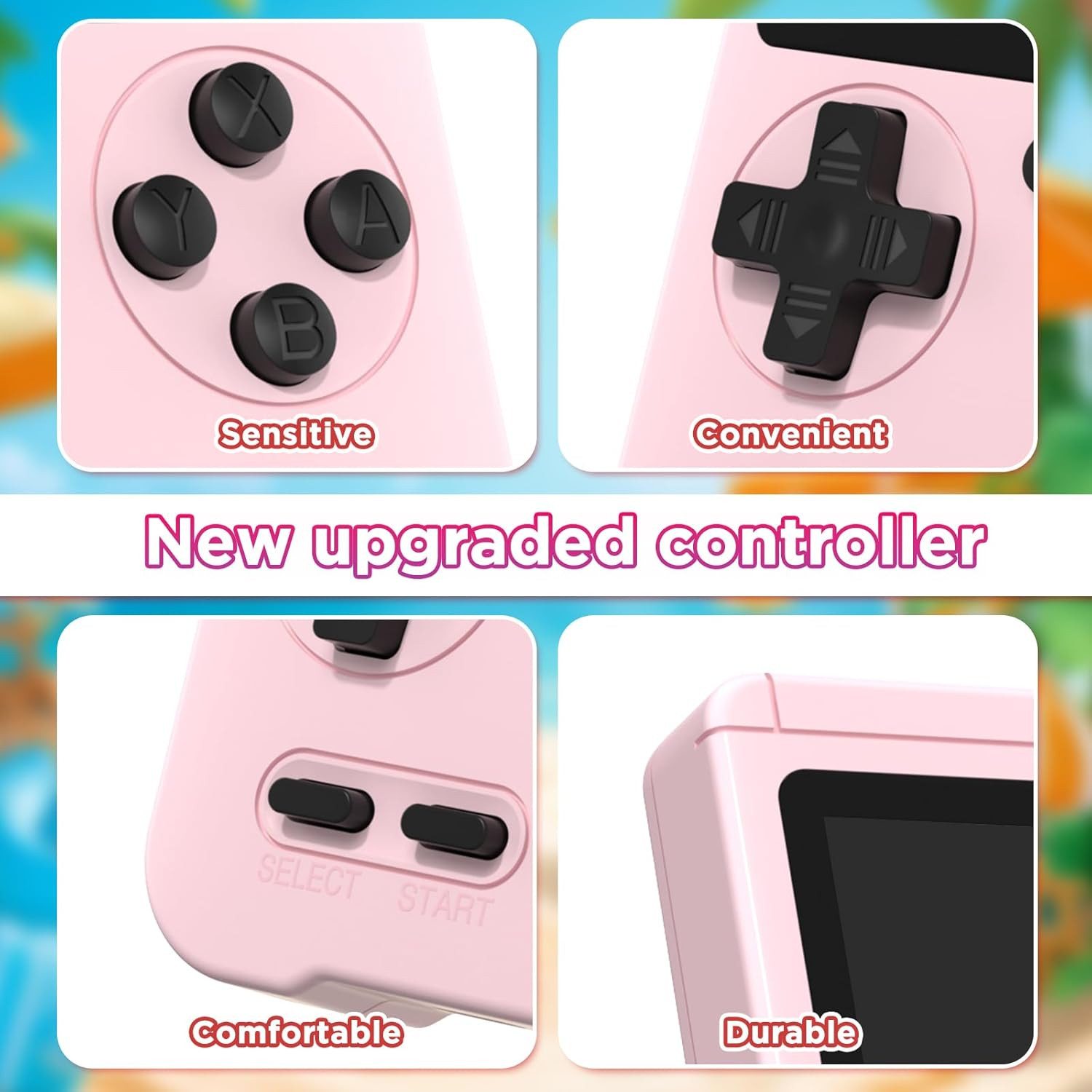 Handheld Games Console, Built-In 500 Video Games, Portable Video Gaming Player w