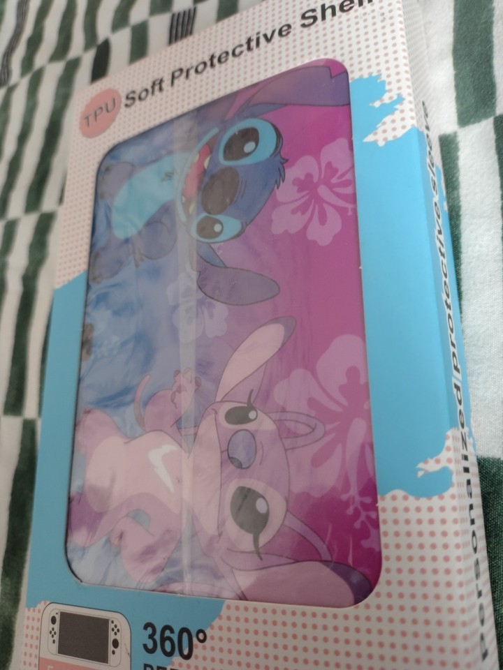 Nintendo Switch Oled Model Soft Protective Case Stitch And Angel | eBay UK