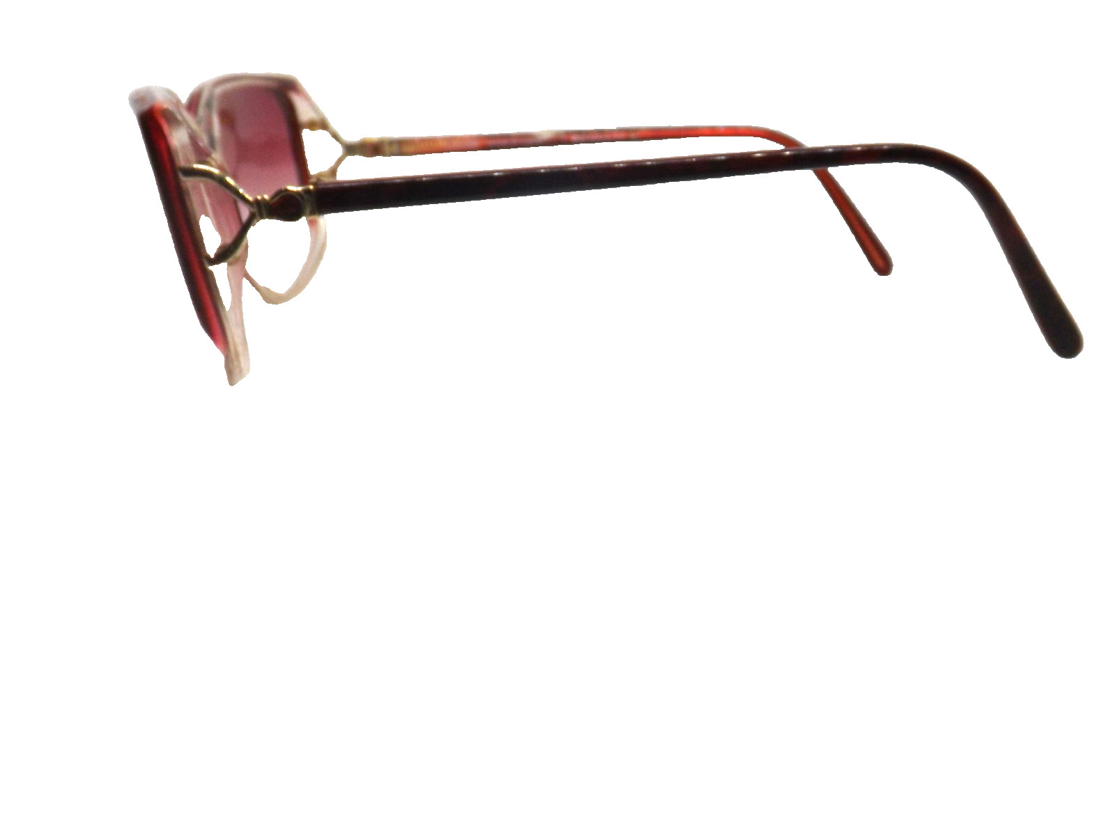 Vintage Women's Sunglasses 80s MADE IN ITALY Red Plastic CRISTELLE image 2
