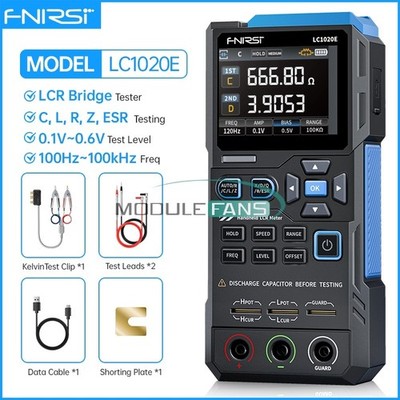 FNIRSI LC1020E 2.8inch Digital Bridge LCR ESR Tester Resistance Meter Auto range