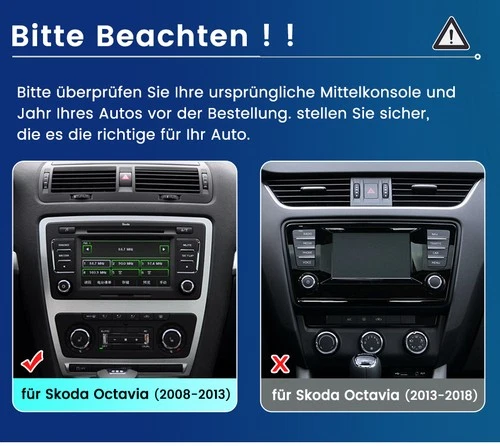 Android 14 10.6'' Für Skoda Octavia 2 1Z3 1Z5 2004-2013 Autoradio GPS Navi WIFI - Bild 2 von 21
