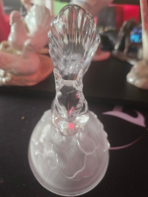 CRISTAL D ARQUES KRISTALL GLAS EICHHÖRNCHEN FIGUR ca. 15 cm WILDLIFE VINTAGE