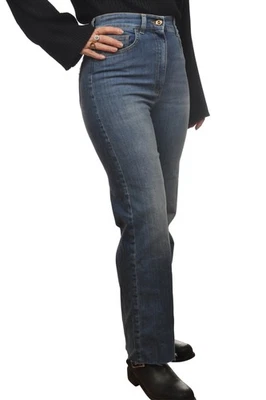 Elisabetta Franchi Damen Jeans mit geradem Bein Denim  - Bild 1 von 4