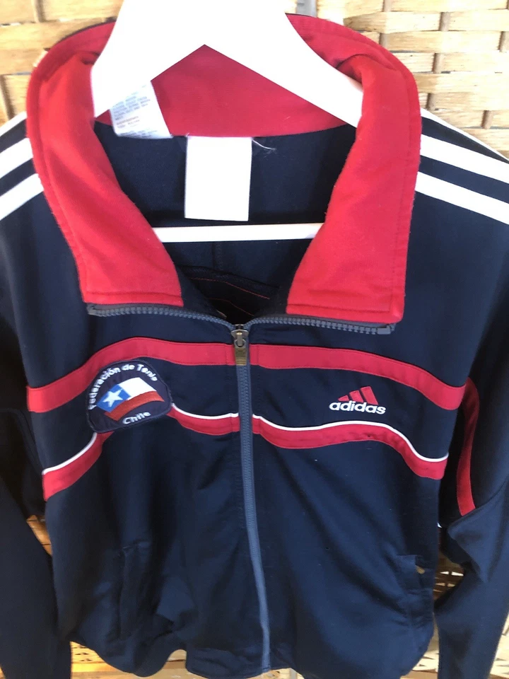 Chilean Federation Tennis Jacket  Size M-L Blue Davis Cup 2006 Vintage - Image 2 of 4