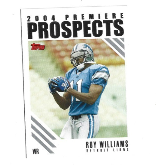 2004 Topps #PP18 Roy Williams Premiere Prospects Detroit Lions NM+