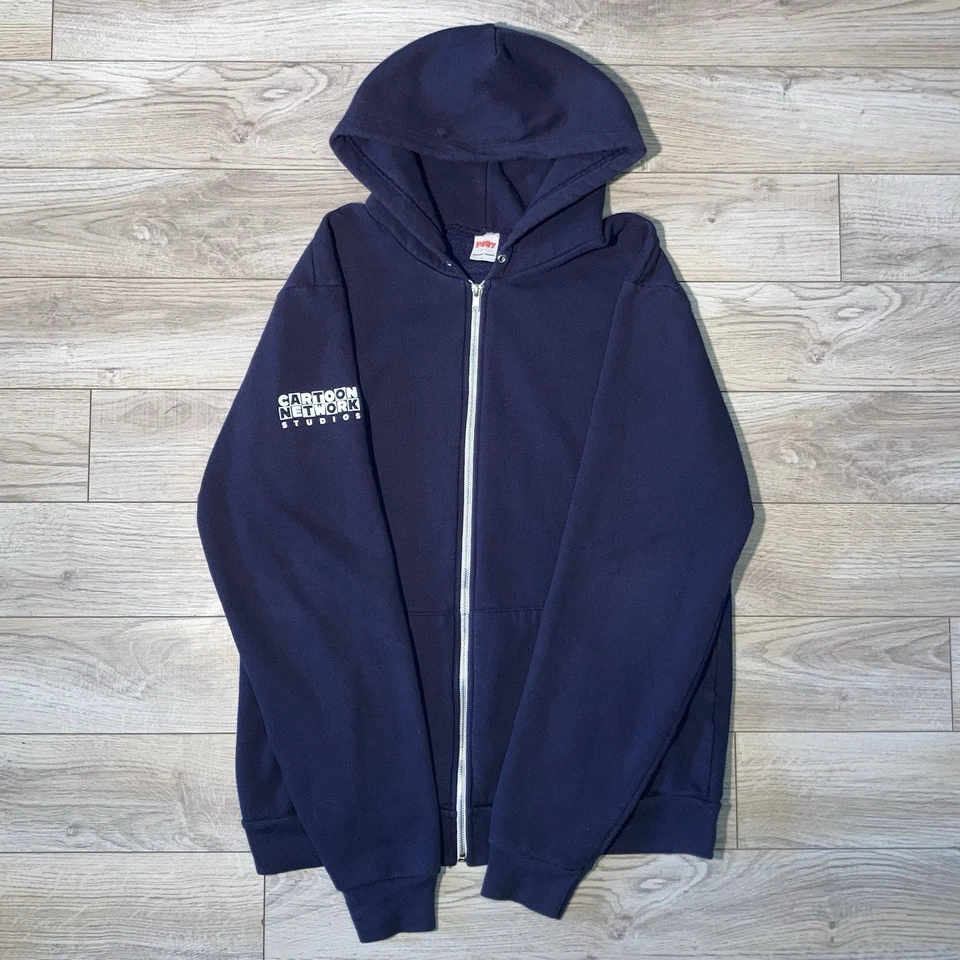 Sudadera con capucha con cremallera para empleado de Cartoon Network Studios rara L Foto 2 de 4