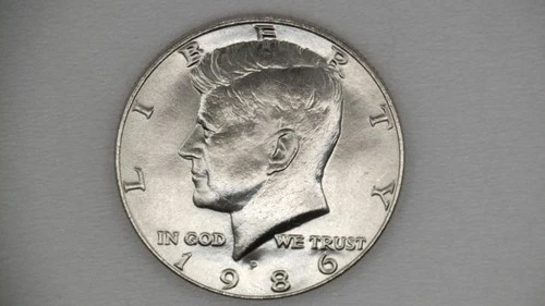 1986 P Kennedy Half Dollar Uncirculated BU **FREE SHIPPING**