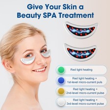 2026 Eye Massager with Red Light Therapy For Dark Circles Eye Bags and Puffiness