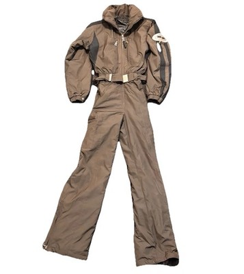 Bogner Sports Snow Full Ski Suit Size L 8 Gray Vintage 90 s