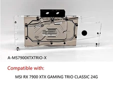 Granzon GPU Water Block For MSI RX 7900 XTX GAMING TRIO CLASSIC 24G