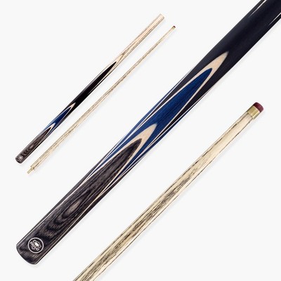 PRO147 Vortex 2 Stück 57 Zoll Snooker und englisches Pool Queue + Koffer Set 9,5 mm Spitze