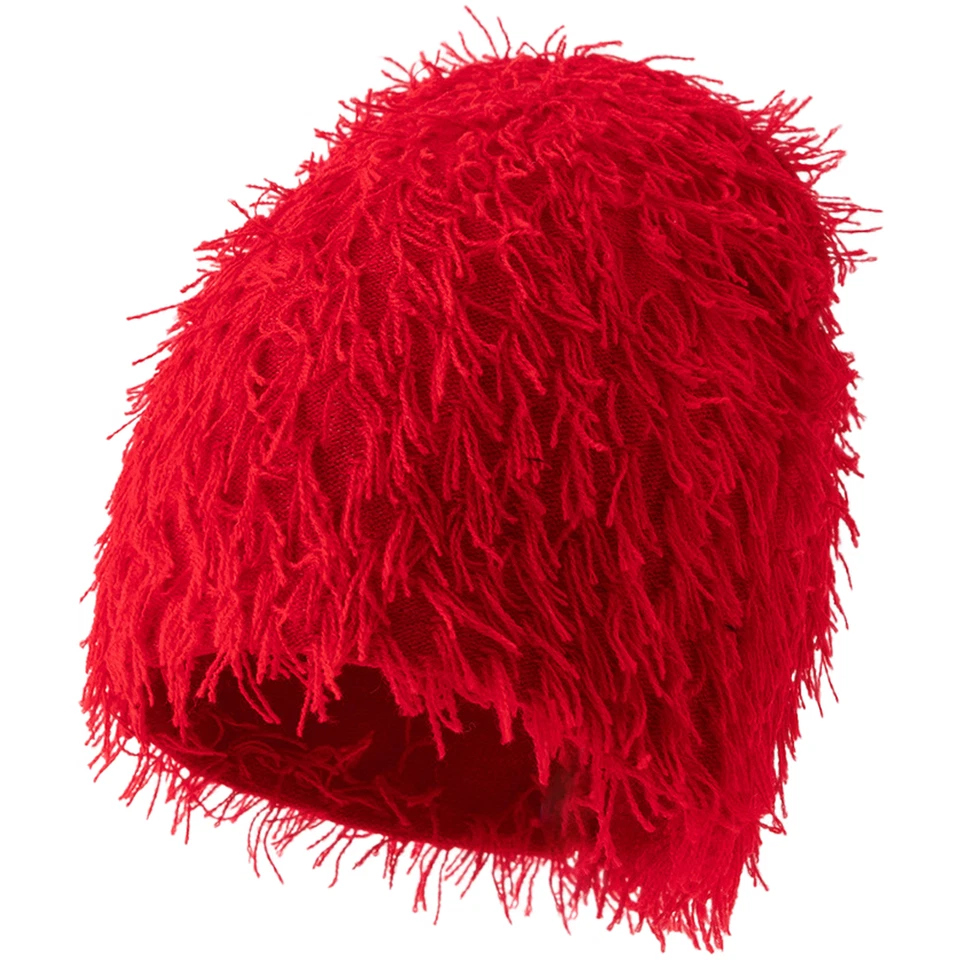 For Women For Men Knitted Beanie Winter Hat Long Pile Fabric Windproof Design - Image 4 of 4