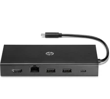HP Travel USB-C Multi Port Hub 1C1Y5AA#ABA VGA HDMI SD Card 3.5mm Audio RJ45 PD