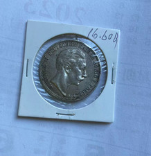 1909 A Prussia German States Wilhelm II 3 Mark Silver Coin