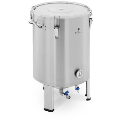 Maischekessel 60 l 0 - 40 °C Edelstahl Fermenter Fermentierkessel