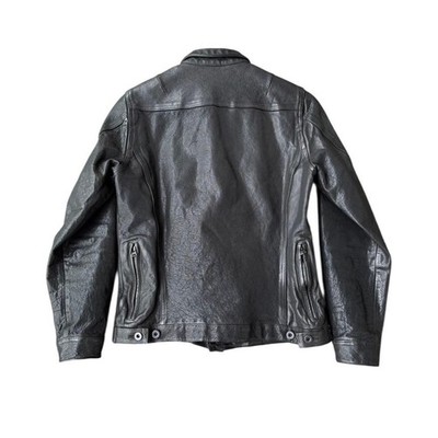 Yohji Yamamoto Pour Homme x Backlash Leather Jacket Size 2 M Black