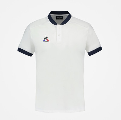 Le Coq Sportif TENNIS Polo SS N87 | Herren | new optical white/dress blues |