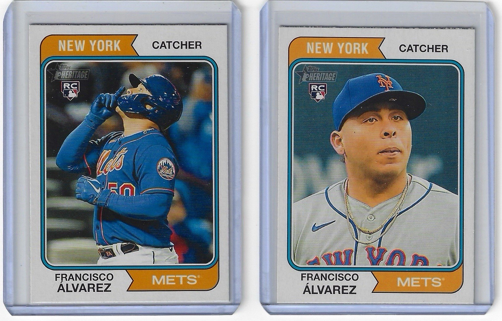2023 Topps Heritage Image Variation Francisco Alvarez Rookie RC SP #388 Mets