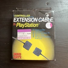 Mad Catz Controller Extension Cable for Playstation PS1 7 Ft Extension