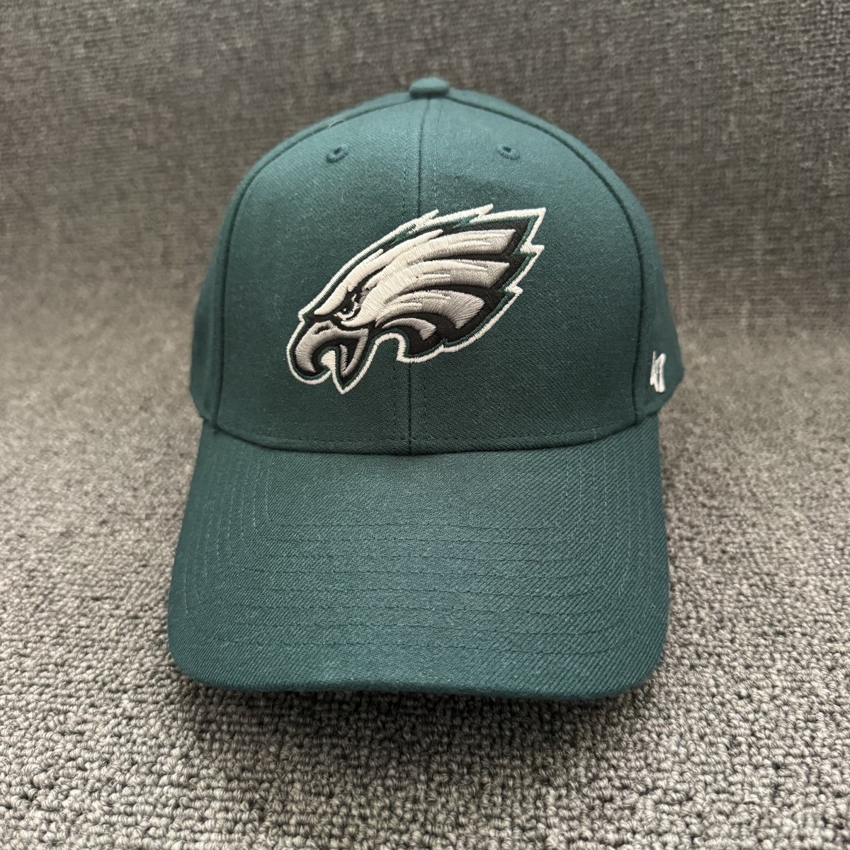 '47 Brand Philadelphia Eagles Cap Strapback Green Curved Brim NFL Hat