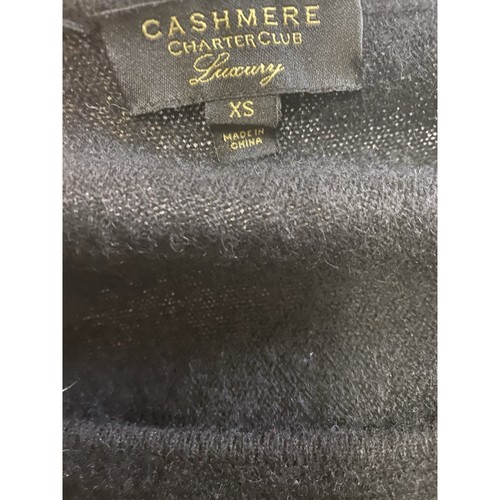 Charter Club 100% Cashmere Luxury Sweater Black Size XS - Picture 4 of 6