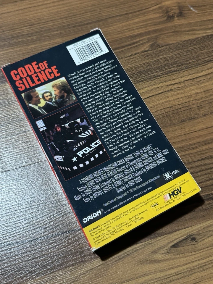 Code of Silence (VHS, 1985, Chuck Norris Henry Silva Dennis Farina) - Image 2 of 4