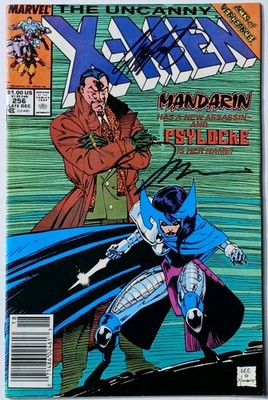 UNCANNY X-MEN #256 FN+ Signed 2X Chris Claremont/Jim Lee 1989 1st Lady Mandarin