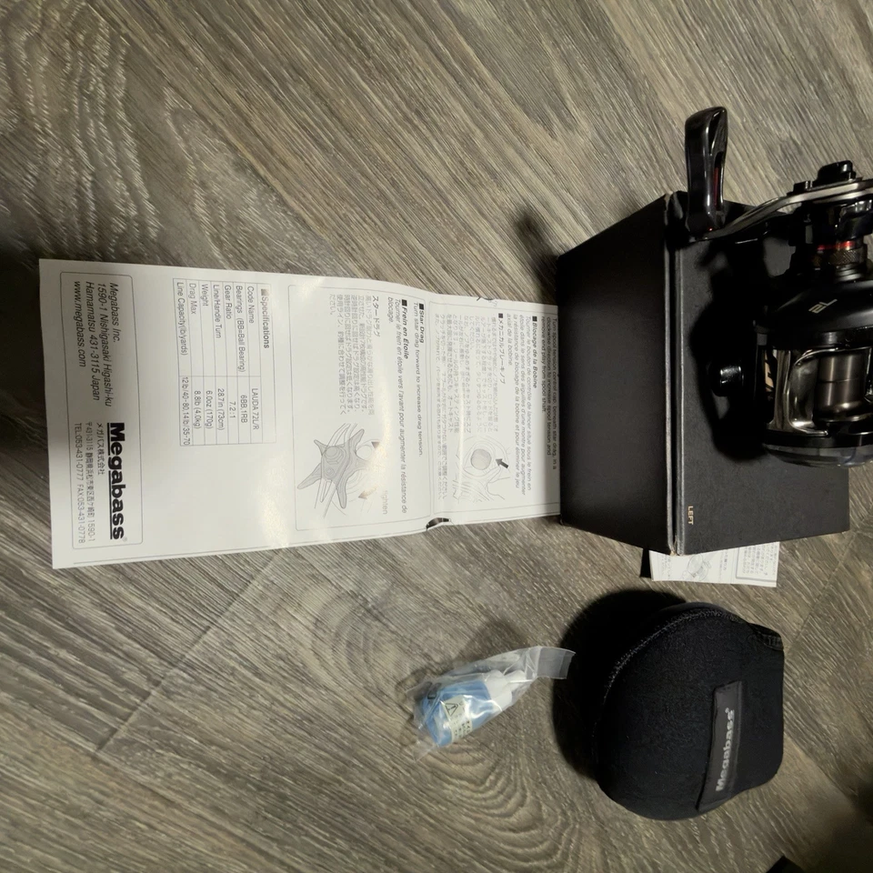 Megabass Brand new limited edition left-handed fishing reel Lauda 72 - Image 3 of 4