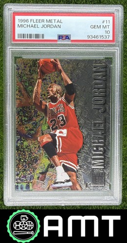 Michael Jordan PSA 10 1996 Skybox Metal Chicago Bulls #11 1537