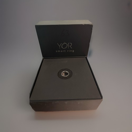 YOR Smart Ring by LetsFit – Silver Size 6 – Open Box Unused – iOS/Android - Picture 2 of 6