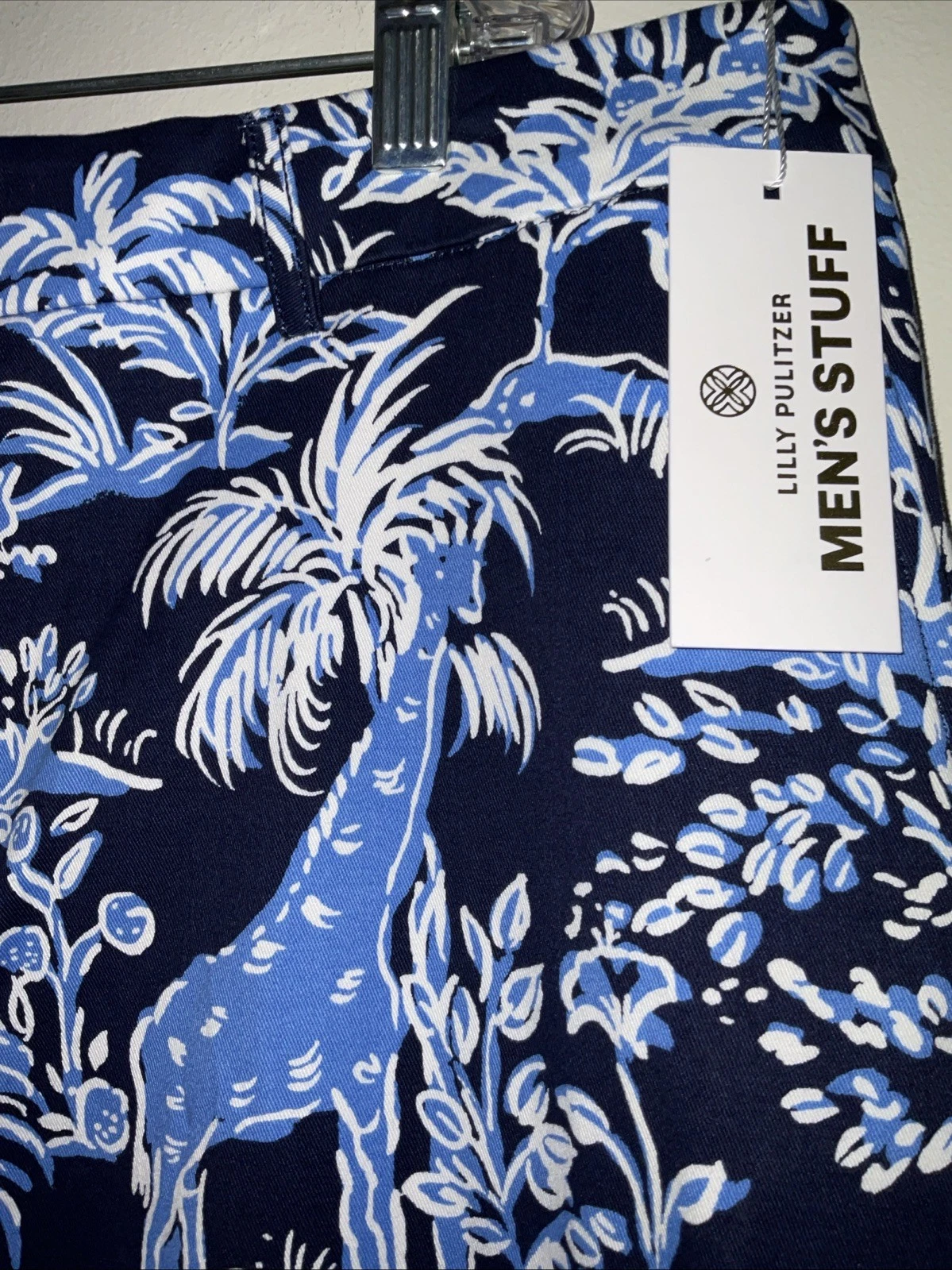 LILY PULITZER MEN’S STUFF MIZNER LOW TIDE NAVY STRETCH PANT 42x34 NWT