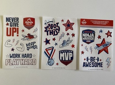 2021 Arby s American Ninja Warrior Junior Stickers