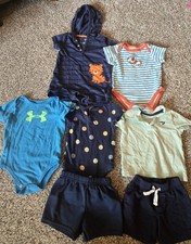 Baby Boy Clothing Lot 6-9 months Under Armour Multicolor Animals