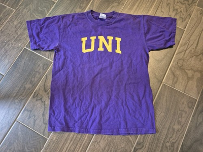 #ad UNI Panthers University of Northern Iowa Purple Short Sleeve TShirt Size Medium $18.97