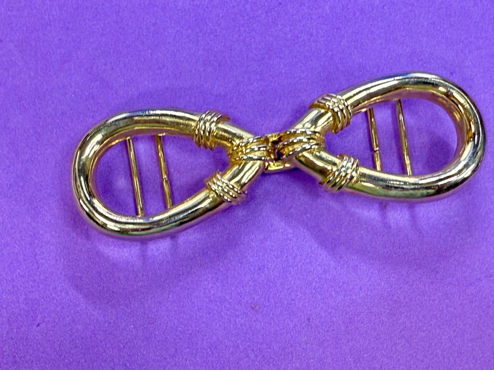 Infinity Symbol Interlocking Two Piece Vintage Fi… - image 21