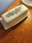 Vintage Pyrex Crazy Daisy Spring Blossom Butter Dish Base & Lid