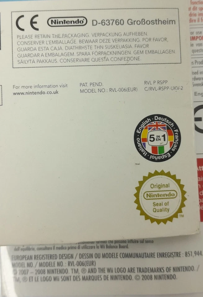 Nintendo Wii Sports & Wii Fit RVL-006 - Image 3 of 4