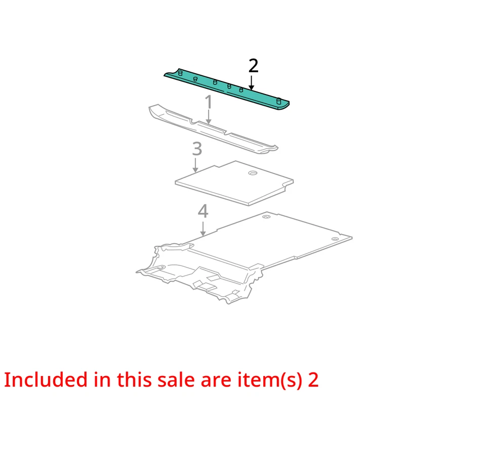 Chevrolet GMC Suburban 1500 Tahoe 2000 moldura ASM BK carrocería OPG GA 15747516 nuevo Foto 2 de 3