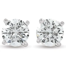 3/4ct Diamond Studs 14K White Gold