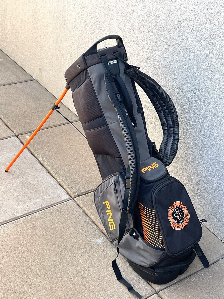 Ping Hoofer 14 stand bag/ Cart Bag, Black Orange Grey Great Ping Hoofer 14 stand bag/ Cart Bag, Black Orange Grey Great