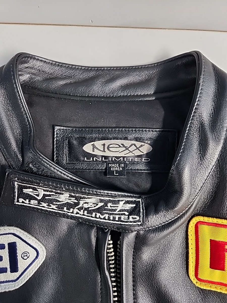 nexx unlimited ネックス　アンリミテッド　レザージャケット NEXX UNLIMITED RACING MEN'S LEATHER JACKET, NEX-0962 BLACK