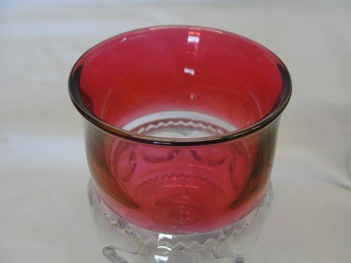 Lot 5 VTG Kings Crown Ruby Cordial / Goblet Glass Thumbprint 5 11/16" Tall - Picture 6 of 10