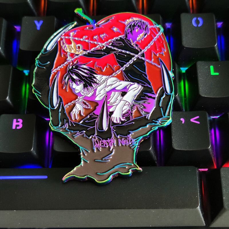 DEATH NOTE L·Lawliet Yagami Light Killer Metal Badge Brooch