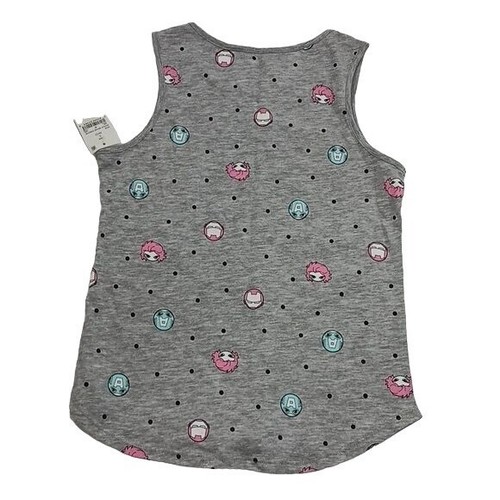 Marvel Tank Top Gray Superhero Graphic Print Youth Girls Size L 10/12 - Picture 4 of 4