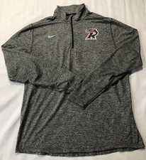 Nike Ripon RedHawks L Gray Dri-Fit  Long Sleeve Quarter Zip Pullover Ripon WI