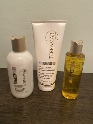 KIT 3  ITEMS OIL HAIR SERUM , SHAMPOO AND MASK INTENSIVE 3 in 1 TERRAMAR BRANDS