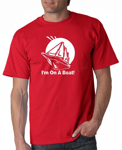 I'm On a Boat T-shirt SNL TV Funny 5 Colors S-3XL - Picture 18 of 21