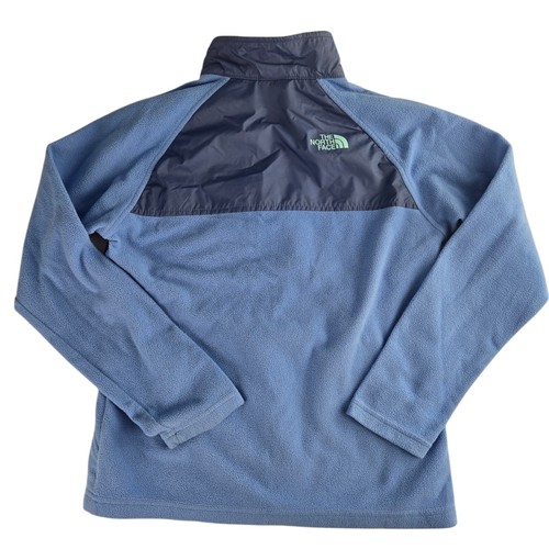 The North Face Denali Girls Large 14/16 Blue Long Sleeve Full Zip Fleece Jacket - Picture 3 of 6
