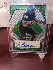 2021 Leaf Flash Green #25/25 Jaret Patterson #BA-JP1 Rookie Auto RC