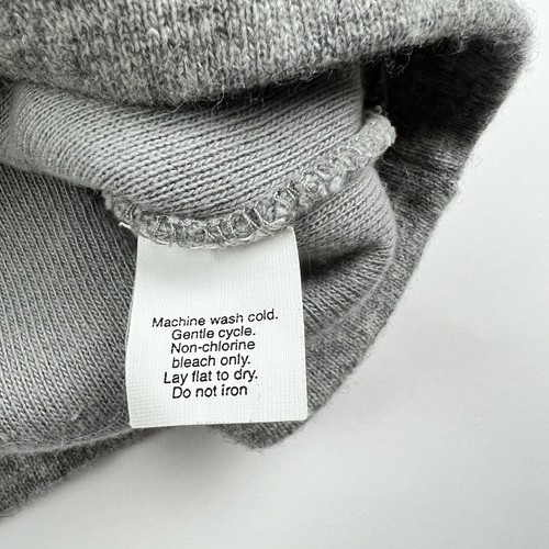 J Crew Sweater Pullover 1/4 Snap Mock Neck Cotton Wool Blend Gray Mens Large - Picture 5 of 9
